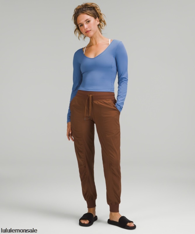 Lululemon Damen DELULU228 | Dance Studio Mittelhohe Jogginghose Braun
